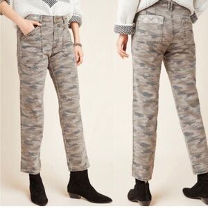 Anthropologie Camo Mavis Utility Pant